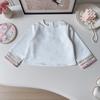 Girls' Ancient Hanfu Spring/Autumn Three-Piece Set: Chinese Style Baby Shirt, Vest, and Long Pants
