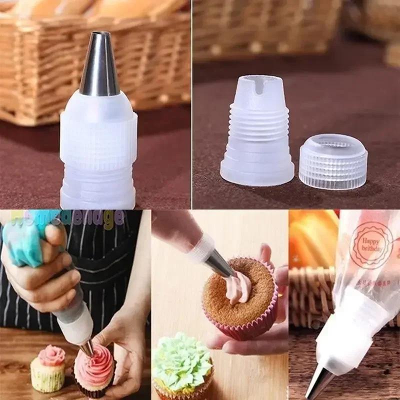5-20 Stück Kupplungsadapter Icing Spritztülle Beutel Kuchen Blume Gebäck Dekorationswerkzeug Kleine Größe Adaptertülle