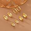 4pcs Fashion Gold Plated Hoop Earrings Set for Women Lightweight Multiple Piercing Hypoallergenic Huggie Earring Jewelry Gifts