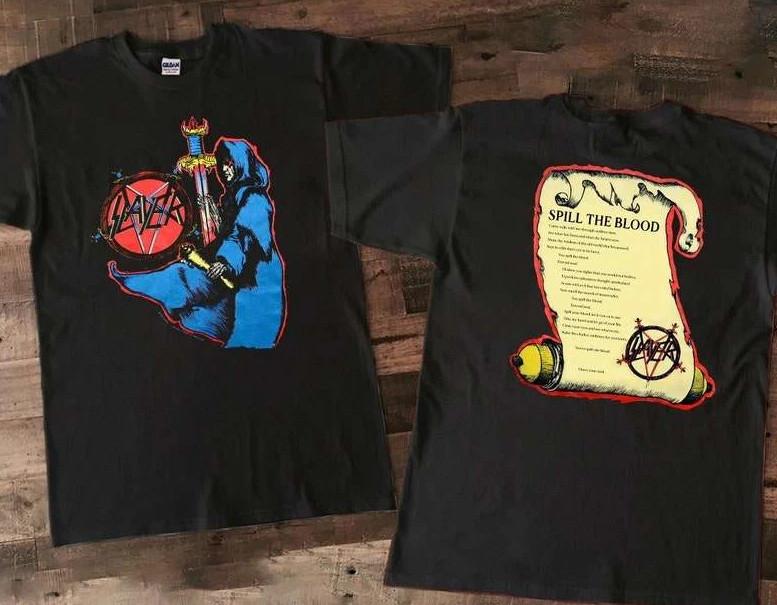 Vintage 90s Slayer Spill The Blood Concert T-shirt, size ST-Shirt shirt XXXL