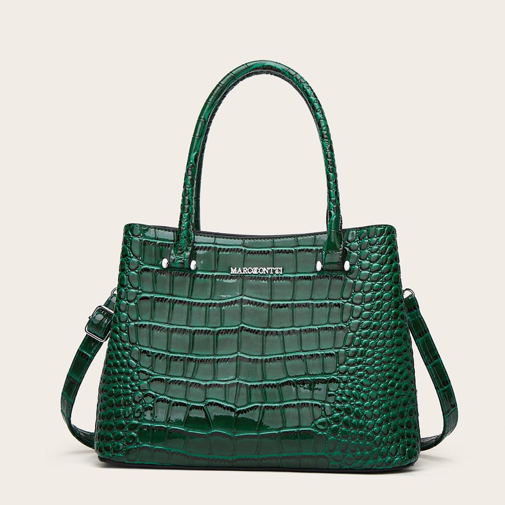 Autumn Patent Leather Glossy Women's Handbag Large Capacity Shoulder Bag Middle-aged Mom Bag