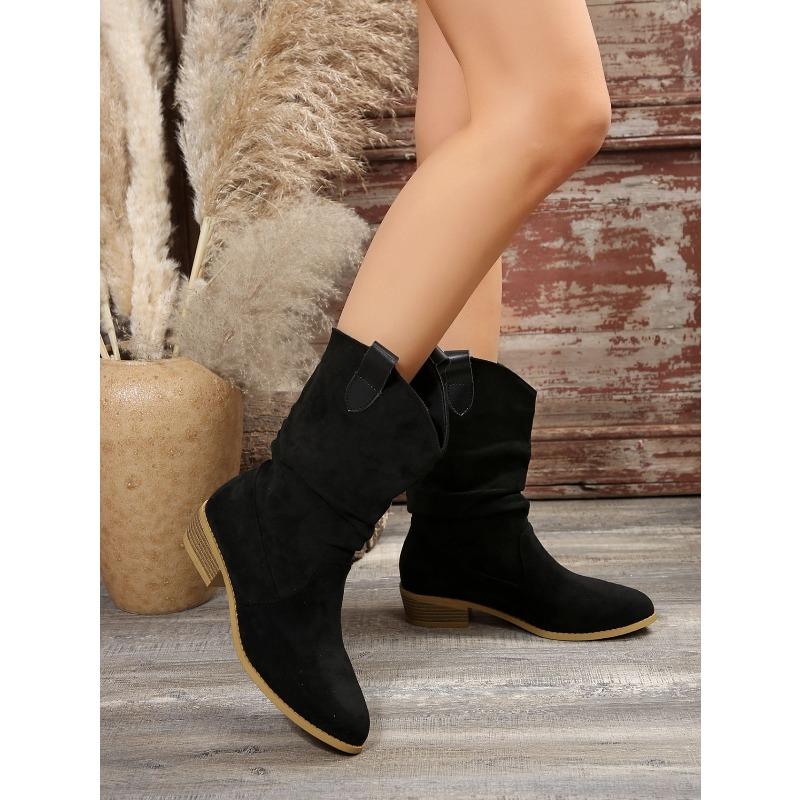 2025 Fall/Winter New Arrival Women's Versatile Martin Boots 5 Fashionable Suede Martin Boots