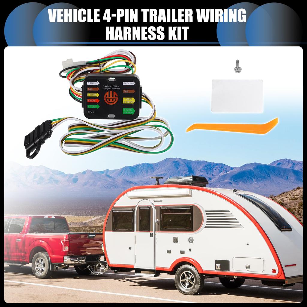 INFINAUTO 4 Pin Trailer Wiring Harness Kit for Subaru for Forester Legacy Outback Tribeca