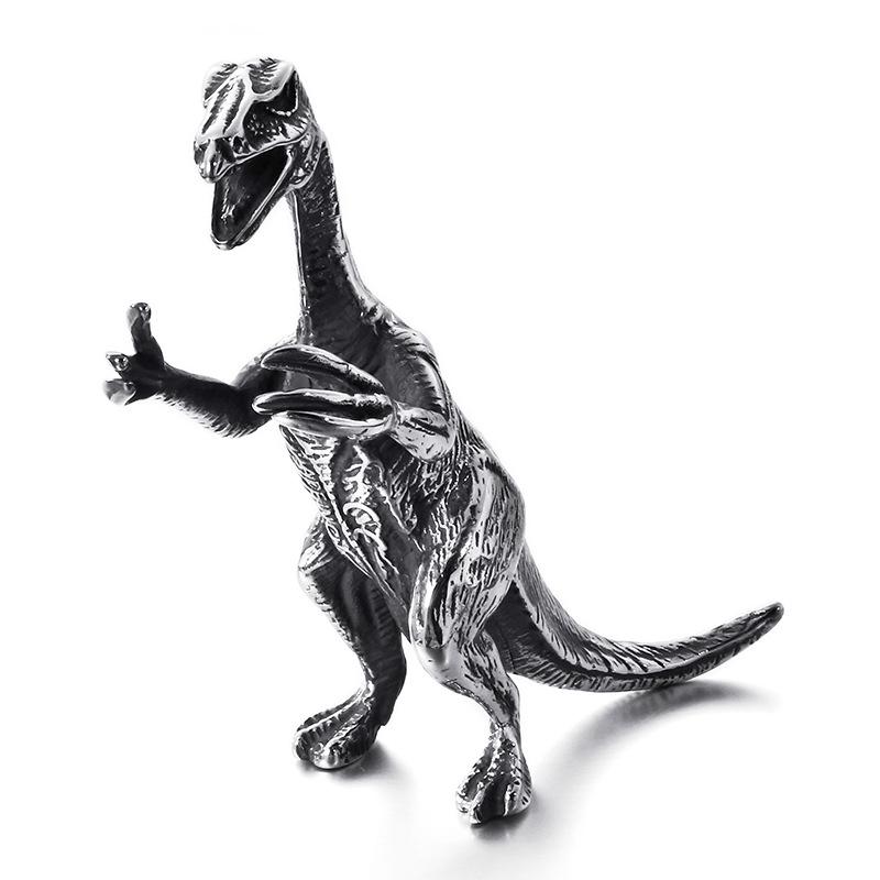 Creative Stainless Steel Dinosaur Figurine – Home Decoration & Children's Gift