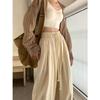Off-white High Waist Cotton Lantern Pants - Japanese Style, Casual Wide Leg for Women