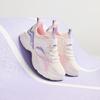 Anta Kids Synthetic Leather Fabric Trendy Versatile Lightweight Shock Absorbing Low Top Running Shoes Men Running Shoes White Pink Purple A22445577-3