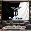 Lazio FC Personalized Tapestry Support Custom Name, Wall Art Home Decoration