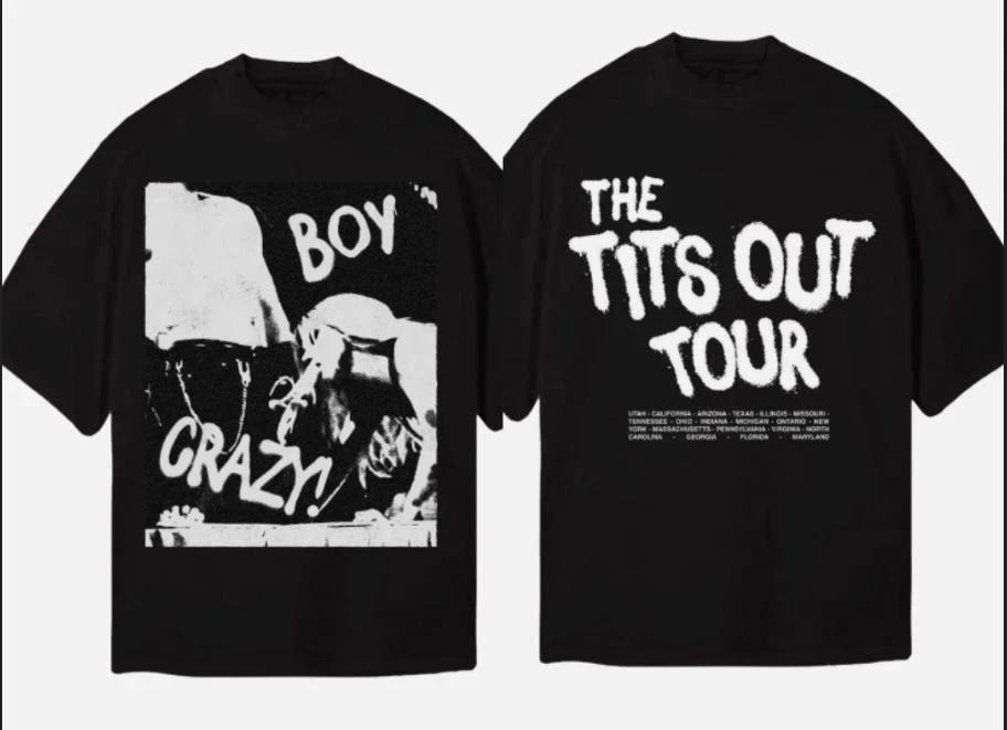 2 sided Kesha BOY CRAZY TITS OUT TOUR 2026 T-shirt Gift for Fans All Size S-4XL S
