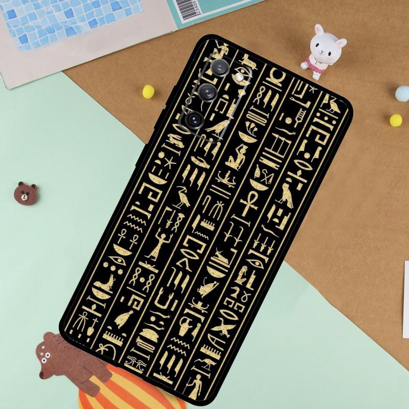 Egypt Pharaoh Mural Soft Case For Samsung Galaxy S25 Ultra S9 S10 S20 S22 S21 Plus S23 FE S24 Ultra Funda Cover