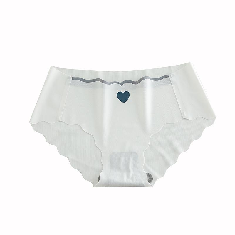 Japanese Style Women's Seamless Ice Silk Mid-Waist Underwear - Breathable Triangle