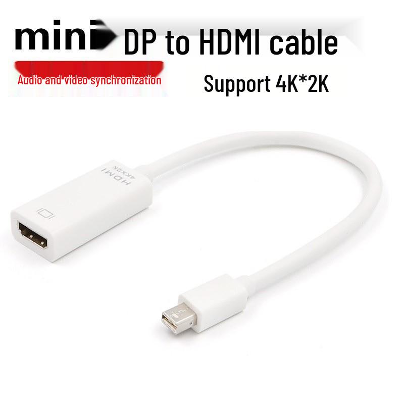 Mini DP to HDMI Adapter Cable 1.8m - Connects Computer, TV, Projector, Monitor