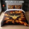 Set Biancheria da Letto Design Bon Jovi 1 Copripiumino + 2 Federe Morbido Traspirante Biancheria da Letto per la Casa
