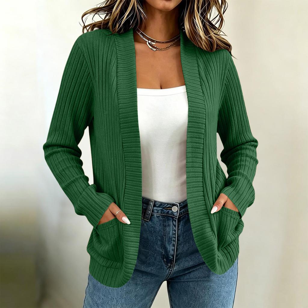 Damen Strickjacke Farbe Leicht für Frühling Sommer Alltag
