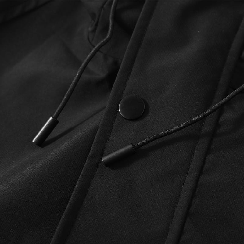 Plus Size 5XL-12XL Autumn Waterproof Trench Coat for Men Oversize Windbreaker Hooded Casual Men's Black Jackets