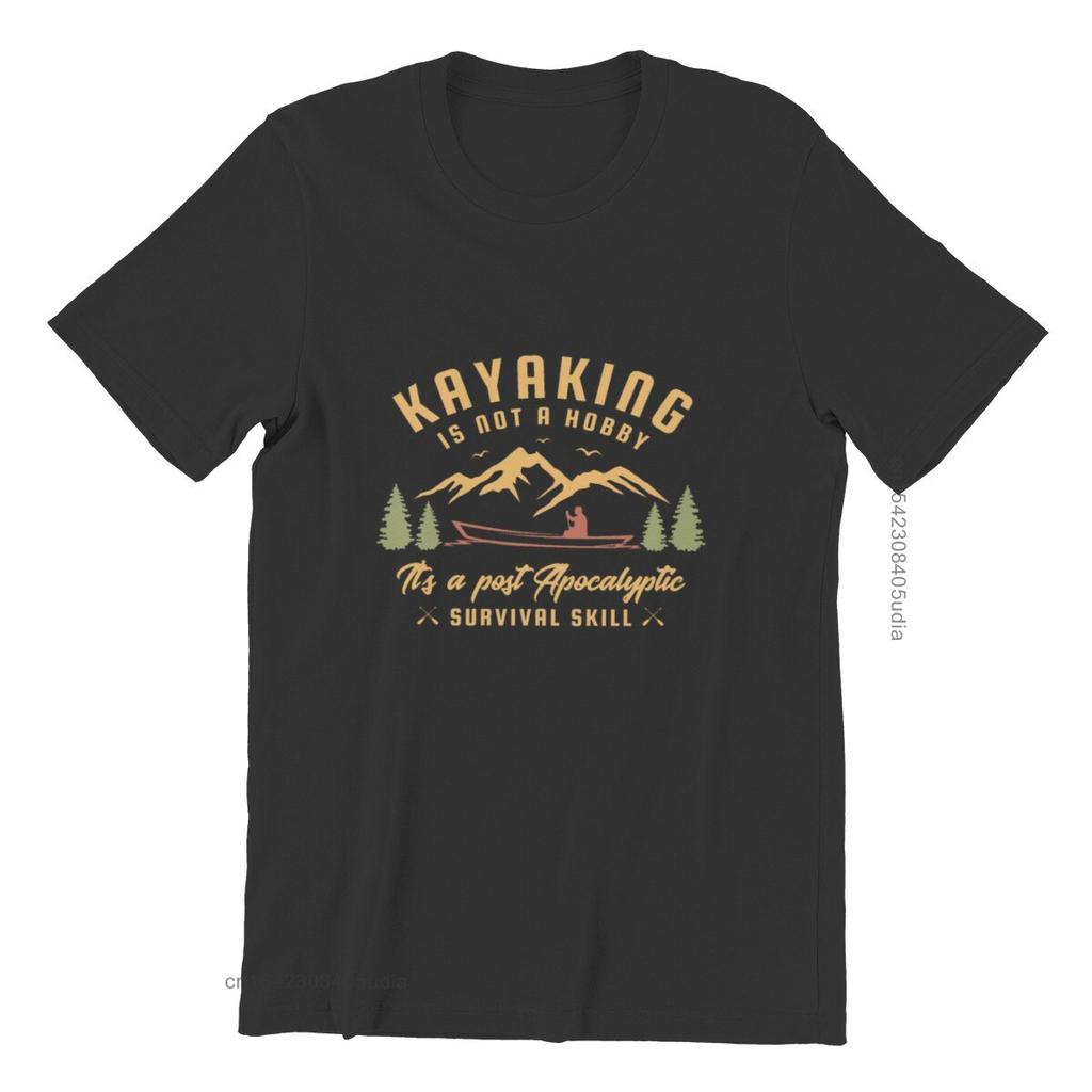 Kayaking Is Not A Hobby Its A Post Kayak Kayaking Mens TShirt Black Top TShirts Design Special Men Tees