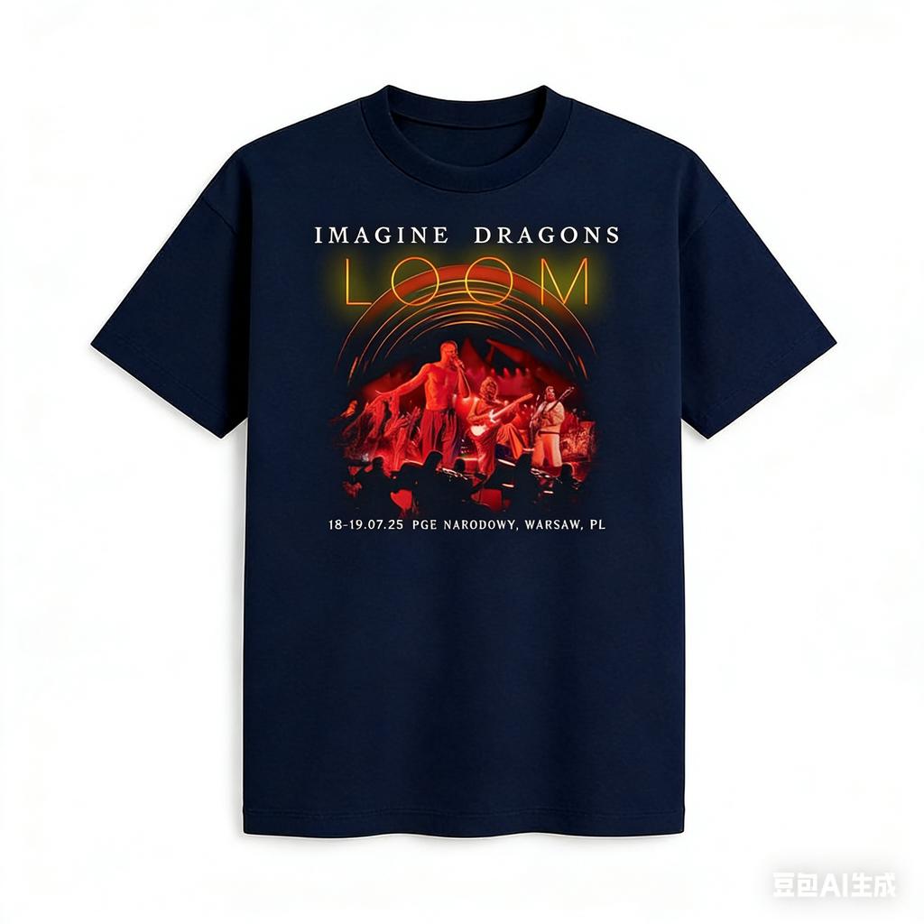 Imagine Dragons Concert T-shirt Men and Women Summer Cotton Clothing Casual Fashion Round Neck Short Sleeved