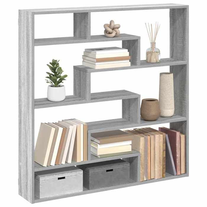 VidaXL Étagère cube murale 7 compartiments sonoma gris 860027