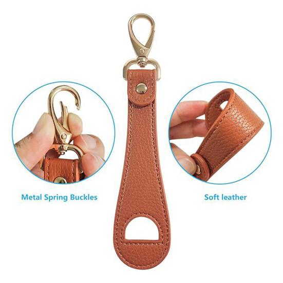 2/3/4 Stück Kunstleder Hutclip Freihändig Tasche Rucksack Handtasche Gepäck Hängende Baseballkappe