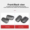 Car Front Bumper Grille For BMW X1 F48 F49 2016-2018 Double Line Gloss Black- Part Numbers 51117383363, 51117383364