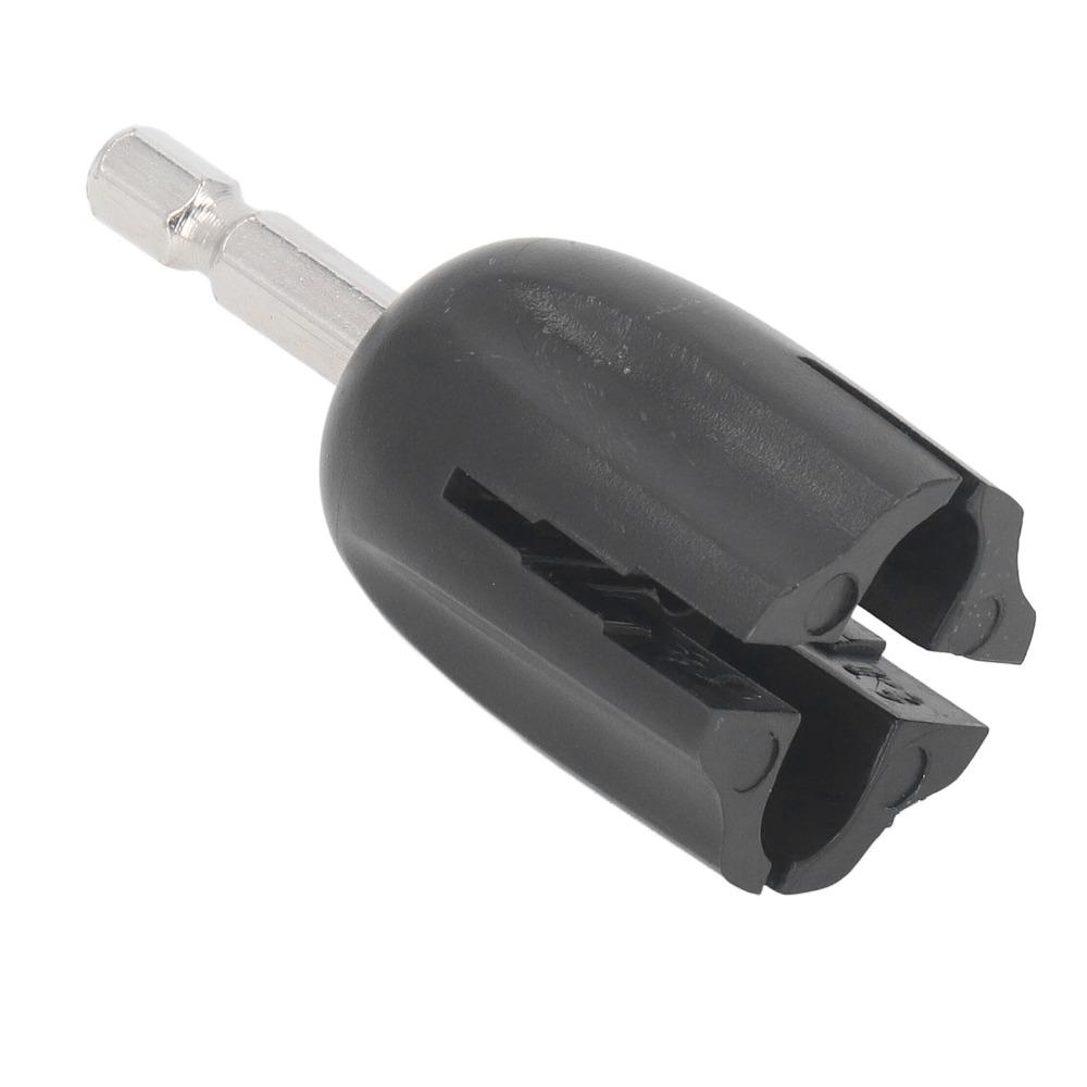 2PCS Plastic+Metal String Winder Head Black Drill Bit Peg Puller  Guitar Maintenance