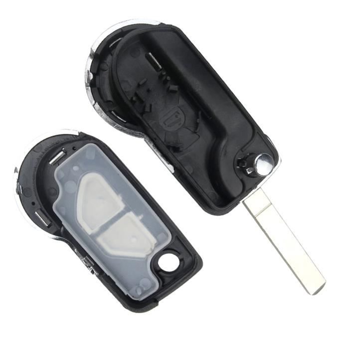 Schlüsselhülle für Citroen DS3 2009 bis 2020 - 2-Tasten-Fernbedienung mit Klinge Phonillico®