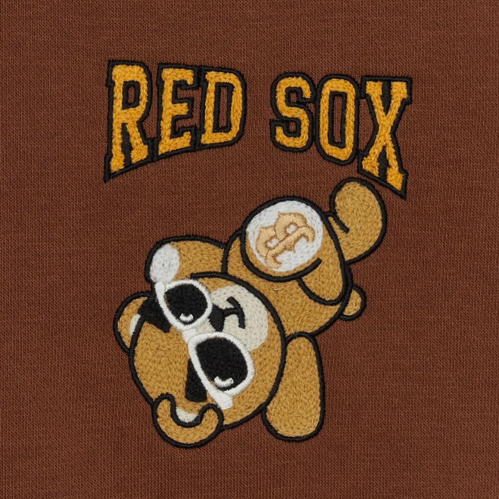 New MLB Boston Red Sox Frowning Bear Collection Sweatshirt Unisex Light Brown 3AHDE0146-43BRL