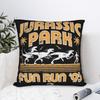 Jurassics Parks Pillowcase Printing Fabric Cushion Cover Gift  Throw Pillow Case Cover Home Square 18"