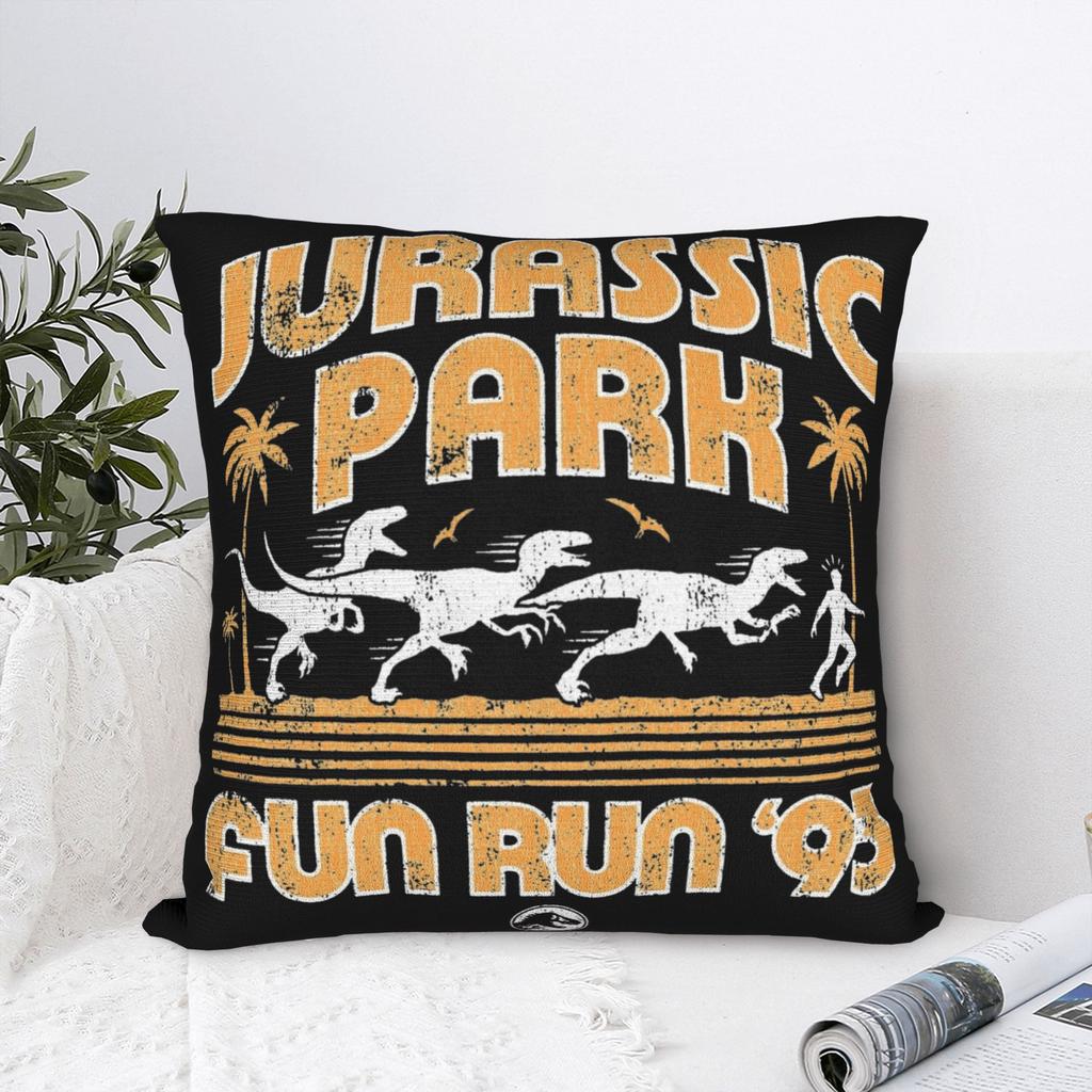 Jurassics Parks Pillowcase Printing Fabric Cushion Cover Gift Throw Pillow Case Cover Home Square 18"
