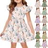 Rochie de vară prințesă pentru fete - Rochie tip tricou A-line Ziua de Paște