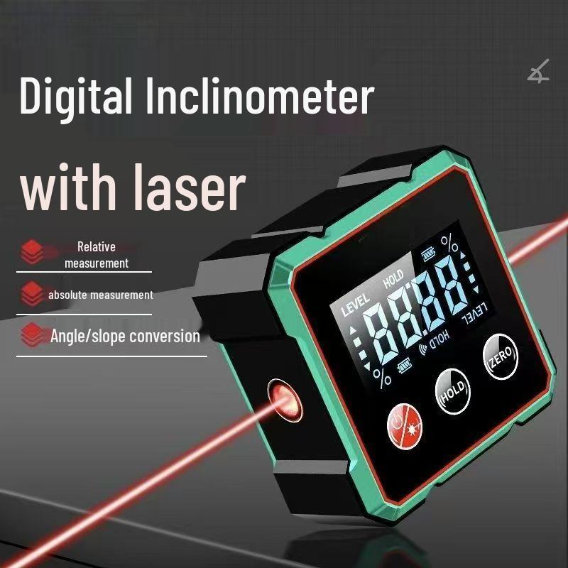 Intelligent Digital Inclinometer with Magnetic Laser Display for Engineering Surveying