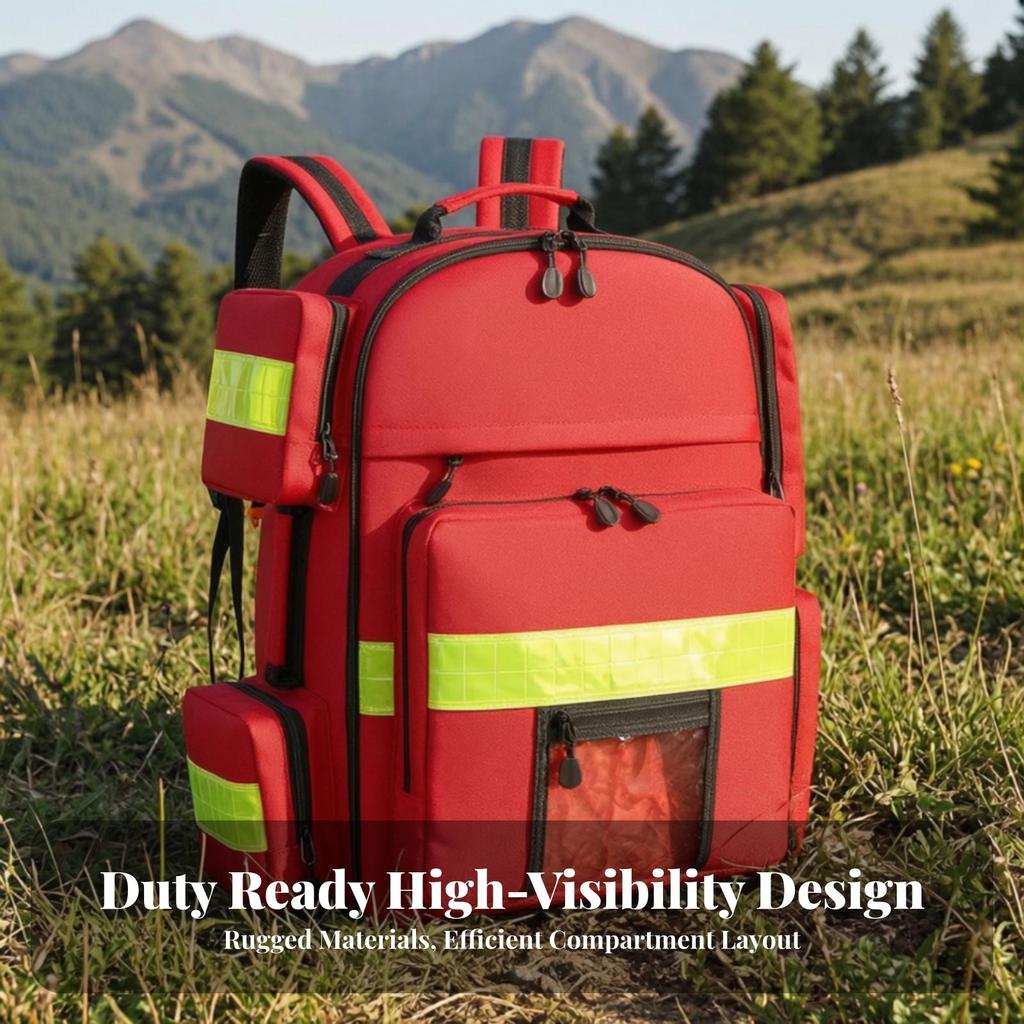 Medical Backpack Waterproof First Aid High-Visibility for Pet Owners