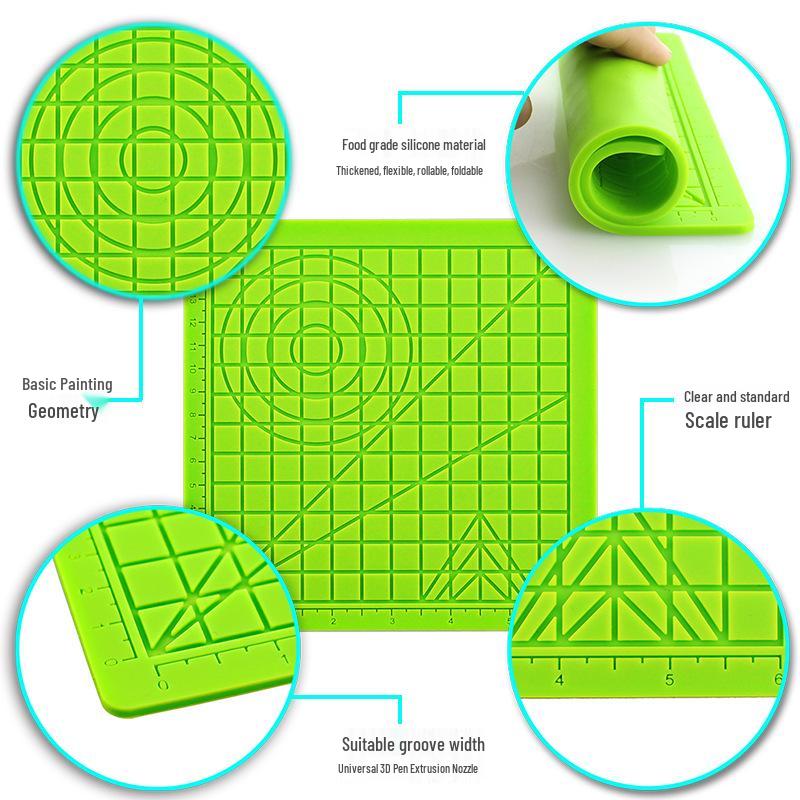Silicone 3D Printing Pen Pad Children's Educational Doodle Board Mat