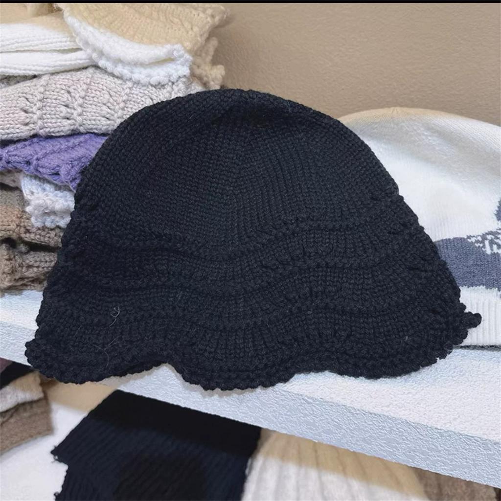 New Autumn and Winter Warm Hat Women's Ear Protection Thickened Large Head Circumference Showing Face Small Baotou Fisherman Hat