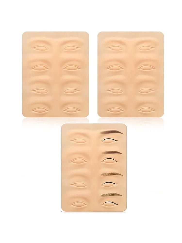 Tattoo Practice Skin Microblading Supplies Eyebrow Eyeliners Practice Latex Skin Permanent Makeup Eyebrow Tattoo Training Tool