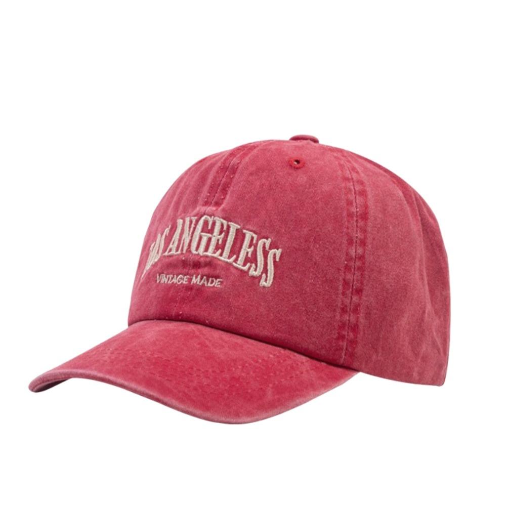 Cotton Soft Top Caps Letter Embroidery Casual Hat Sun Protection Peaked Caps  Men Women