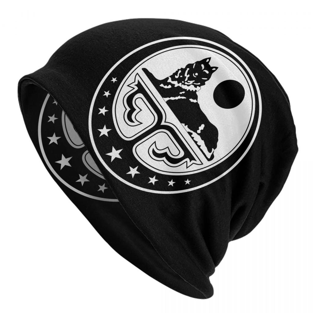Ichkeria Tschetschenien-Flagge, Motorhaube, modische Strickmütze für Damen, Unisex, Winter, warme Skullies, Beanies Caps