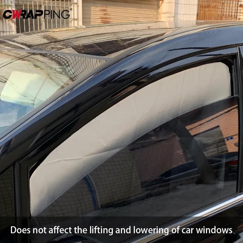 Car Side Windows Sunshade Car Magnetic Sunshade Sunscreen Thermal ulation Auto Double-sided Sun Shade Titanium Silver