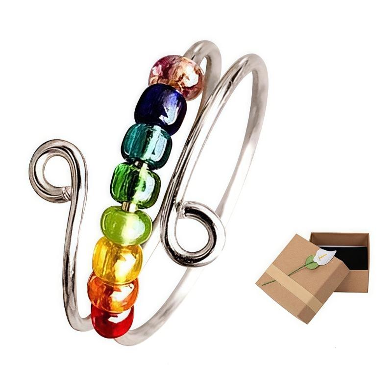 Elegant Beaded Finger Rings Party Accessories Weddings Rings Copper Texture Suitable for Matching Casual Outfits