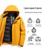 Men's 3-in-1 Detachable Outdoor Jacket: Windproof, Waterproof, Warm
