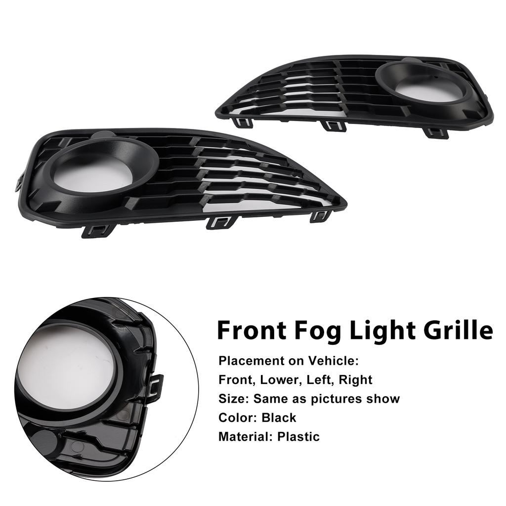2PCS Fog Light Cover Grille Fit BMW 1 Series F20 F21 LCI M-Sport 2015-2019
