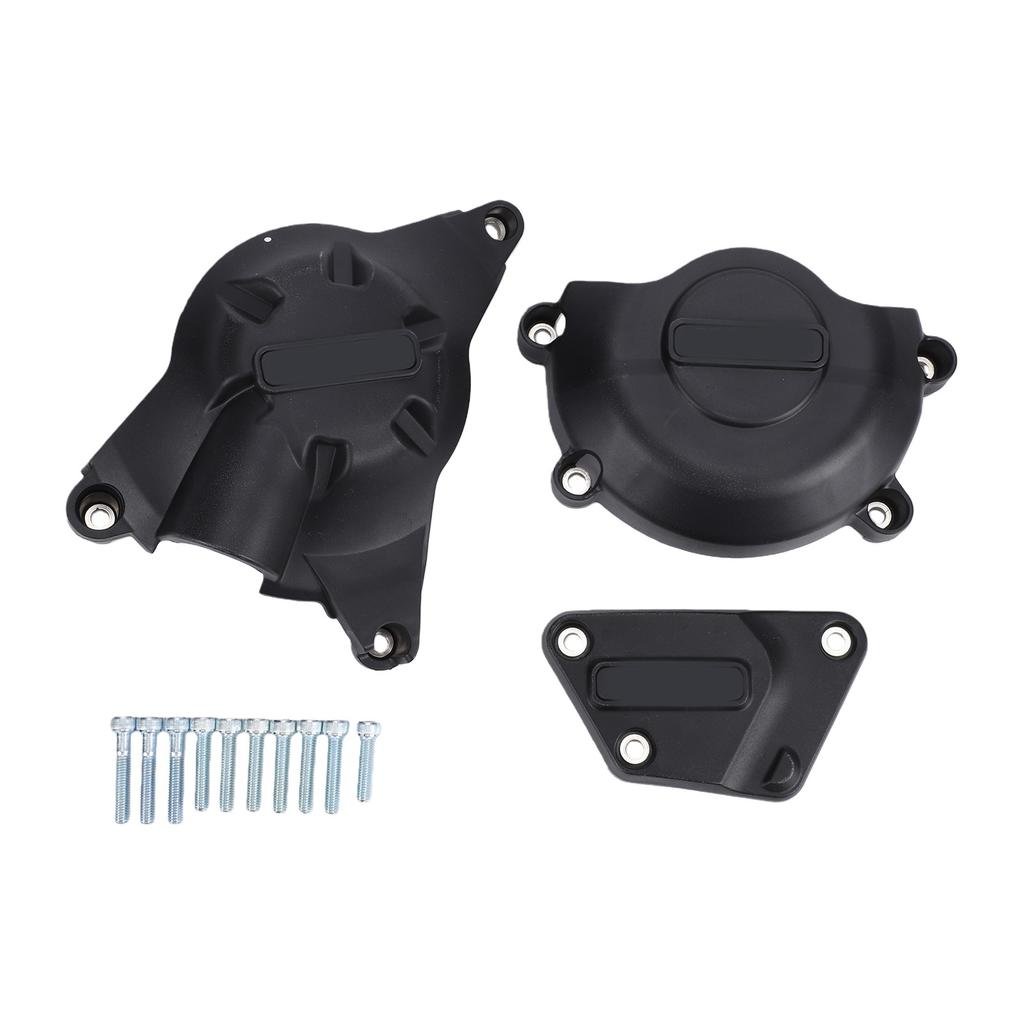 Motorcycle Engine Cover Set Case Replacement for YZF R6 2006 2025 Engine Case Protector Guard Black