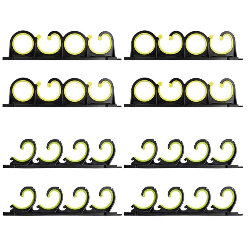 Fishing Rod Rack Holder Hanger Holds up to 8 Fishing Rods Wall Ceiling Mount for Garage Storage Organizers Display Stand