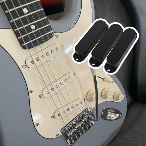 Yibuy 3-Pack Plastic Single Coil Pickup Covers for Electric Guitars, No Hole, Closed Shell