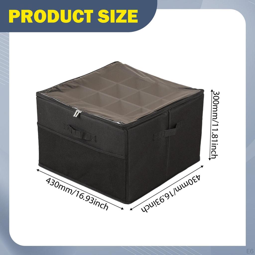 Foldable Shoe Organizer for Footwear Storage Box Multi Compartments Shoes Boot Bin