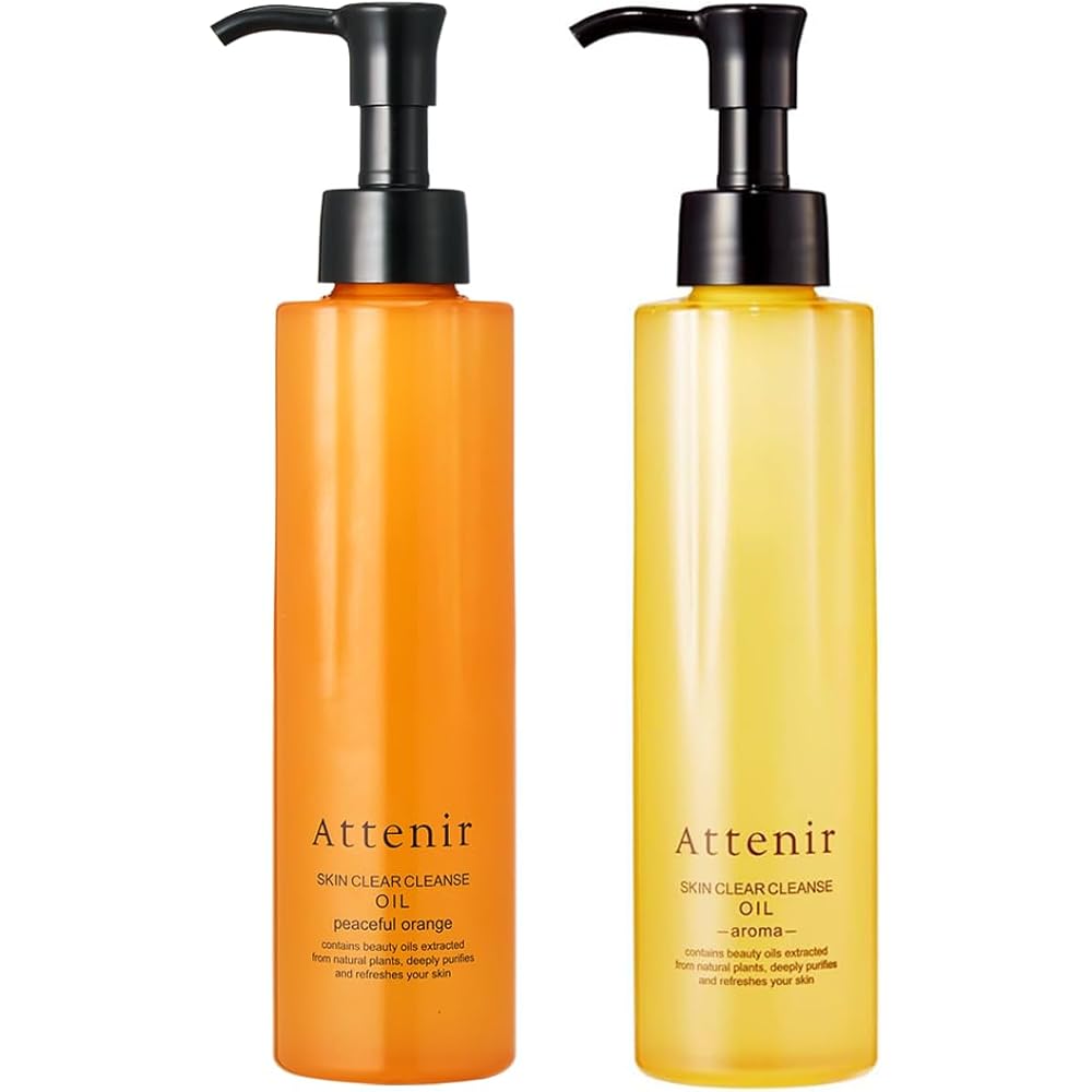 Attenir Skin Clear Cleansing Oil Aromatherapy Set 175ml x 2 Refreshing Citrus & Peaceful Orange Cleansing Oil