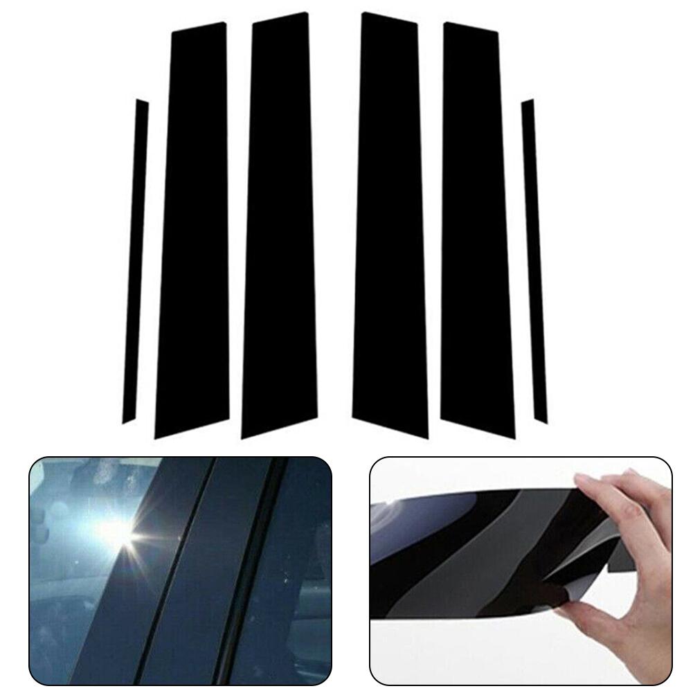 

6 шт./компл., стеклянная стойка для столба, стеклянная стойка, черный глянцевый черный