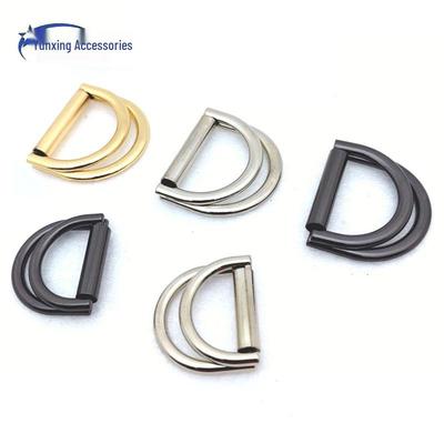 Doppel-D-Ring Metallschließe für Bund und Gurtverstellung
