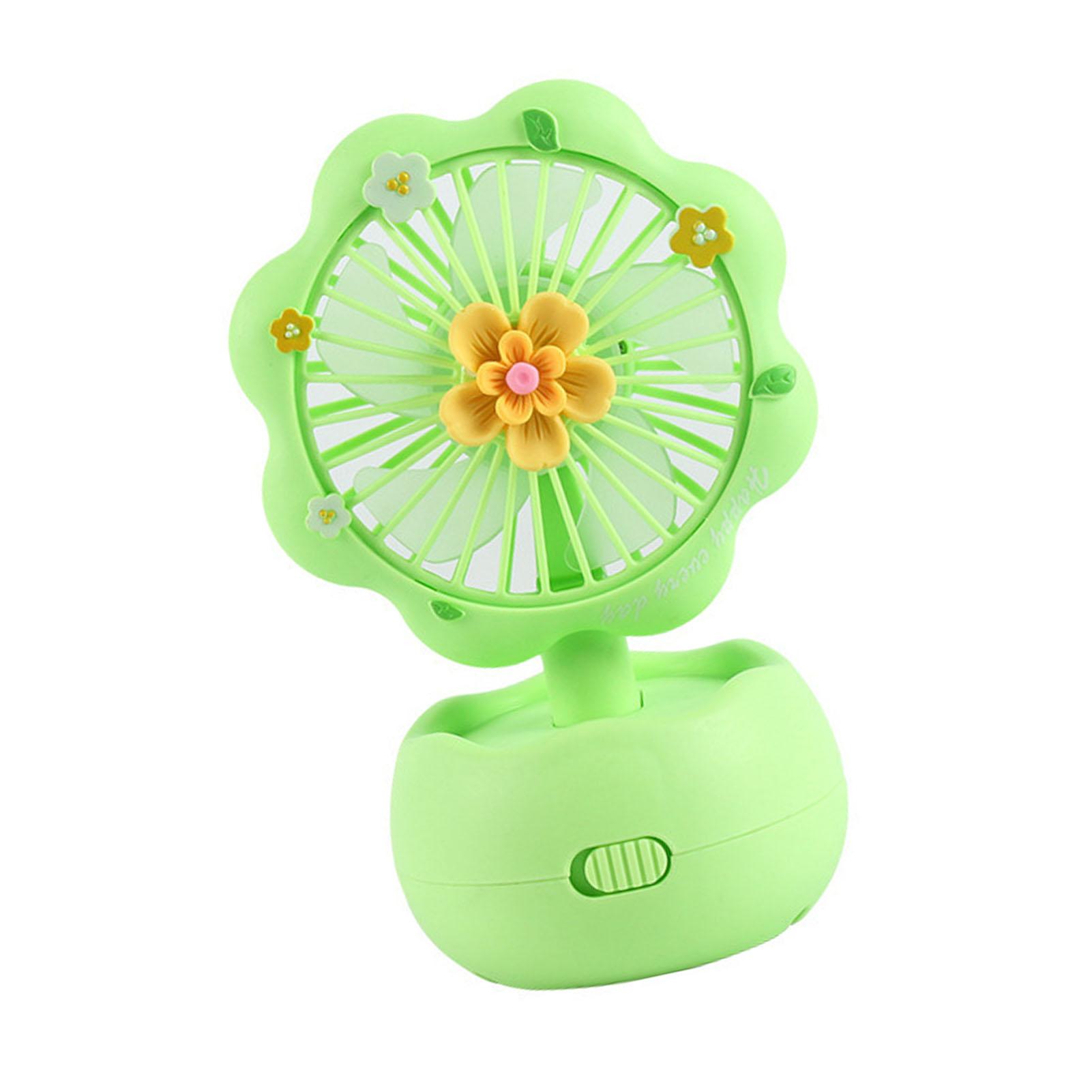 Handheld Fan Kids Small Portable USB Rechargeable Desktop Silent Cooling Fan