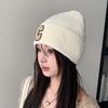Autumn and Winter Hats for Women Ins Personality Simple Versatile Woolen Hat Showing Face Small Cold Hat Warm Toe Knitted Hat