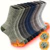 Men's Thick Warm Mid-Calf Winter Socks for Outdoor Mountaineering